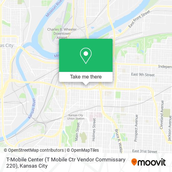 Mapa de T-Mobile Center (T Mobile Ctr Vendor Commissary 220)