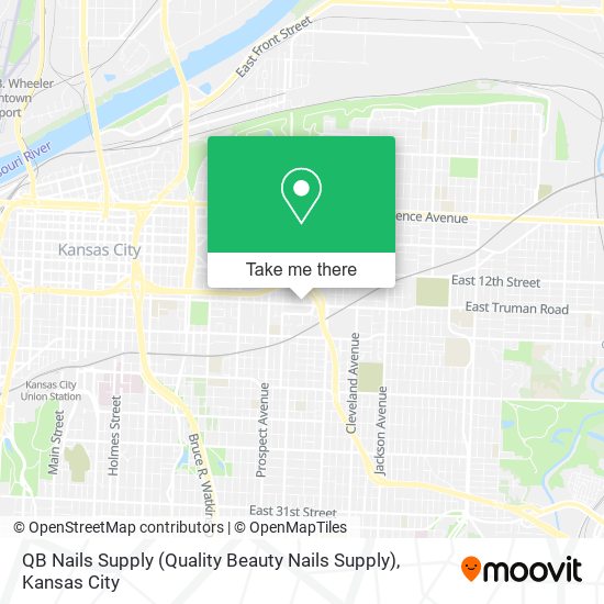 Mapa de QB Nails Supply (Quality Beauty Nails Supply)