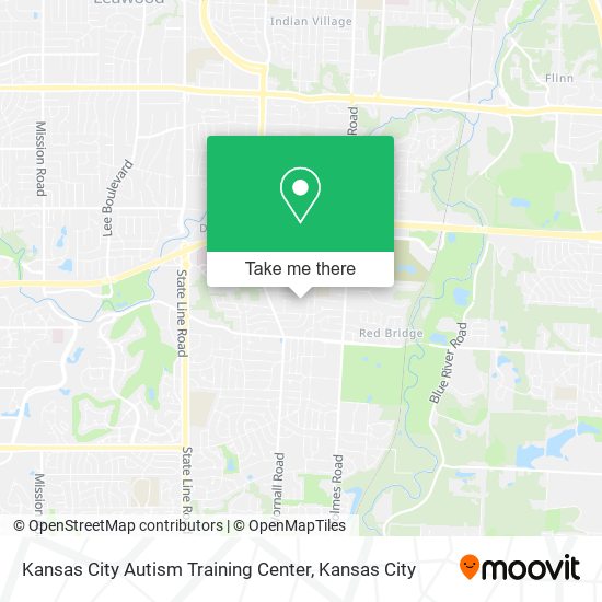 Kansas City Autism Training Center map