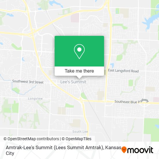 Mapa de Amtrak-Lee's Summit (Lees Summit Amtrak)