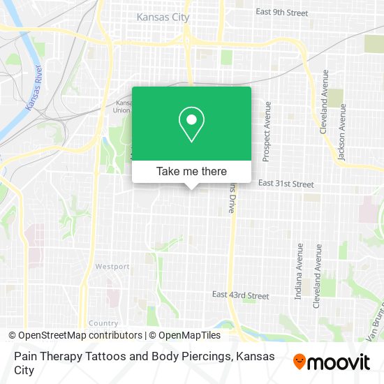 Mapa de Pain Therapy Tattoos and Body Piercings