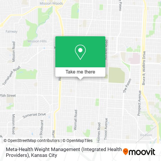Meta-Health Weight Management (Integrated Health Providers) map