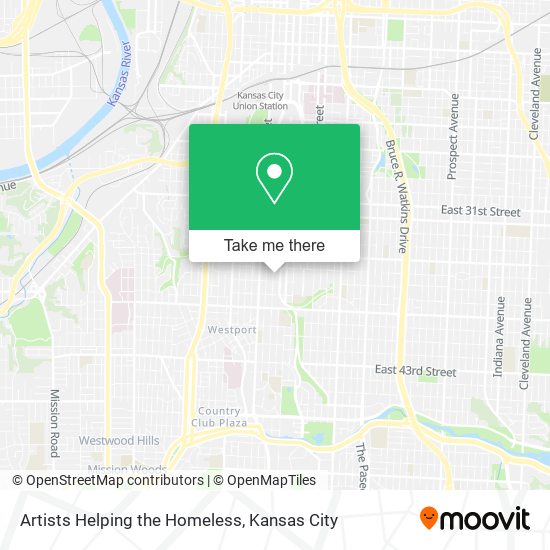 Artists Helping the Homeless map