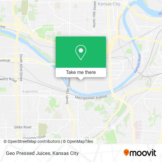 Geo Pressed Juices map