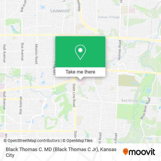 Black Thomas C. MD (Black Thomas C Jr) map
