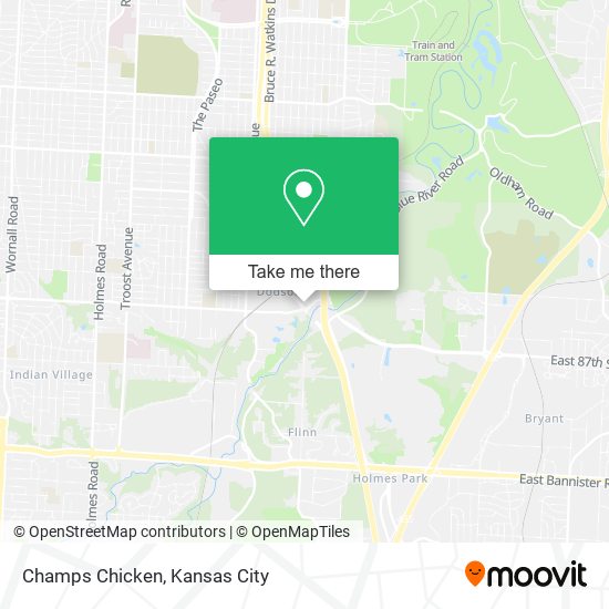 Champs Chicken map