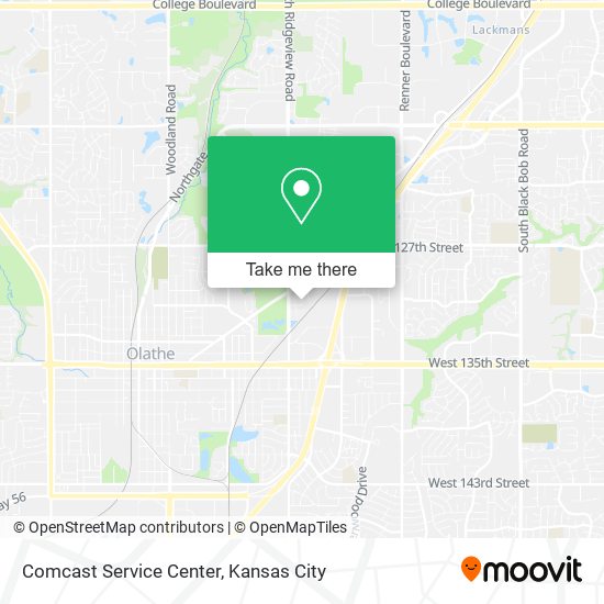 Comcast Service Center map