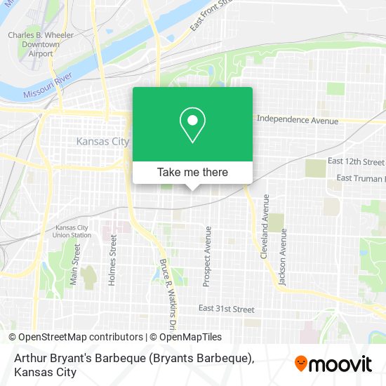 Mapa de Arthur Bryant's Barbeque (Bryants Barbeque)