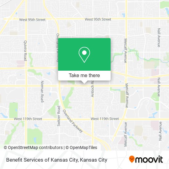 Benefit Services of Kansas City map