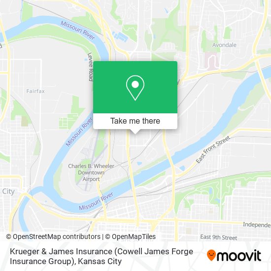 Mapa de Krueger & James Insurance (Cowell James Forge Insurance Group)