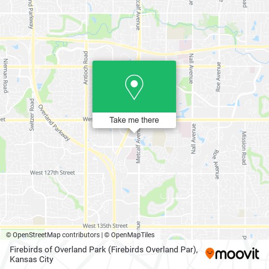 Firebirds of Overland Park (Firebirds Overland Par) map