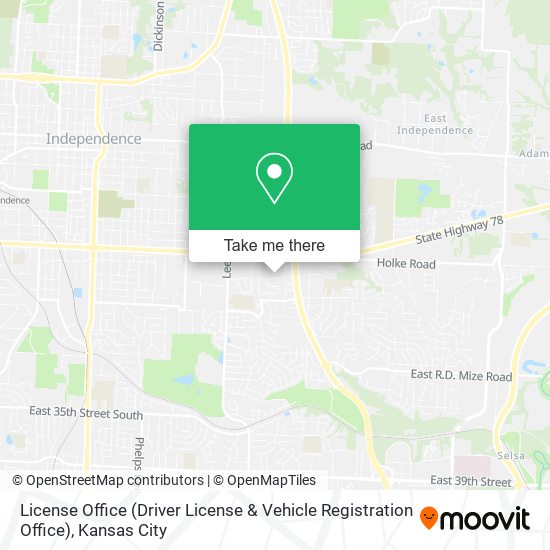 Mapa de License Office (Driver License & Vehicle Registration Office)