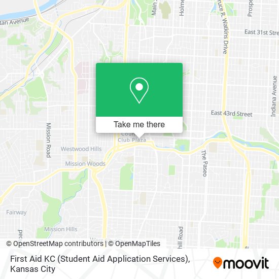 First Aid KC (Student Aid Application Services) map