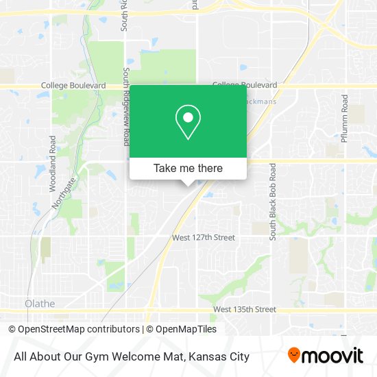 All About Our Gym Welcome Mat map