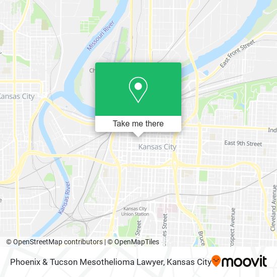 Mapa de Phoenix & Tucson Mesothelioma Lawyer