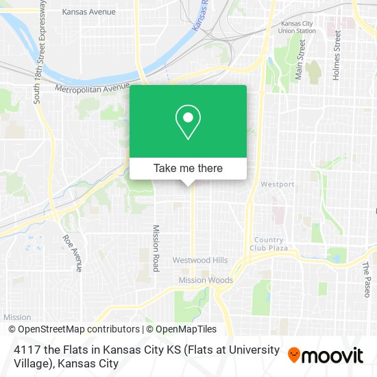 4117 the Flats in Kansas City KS (Flats at University Village) map