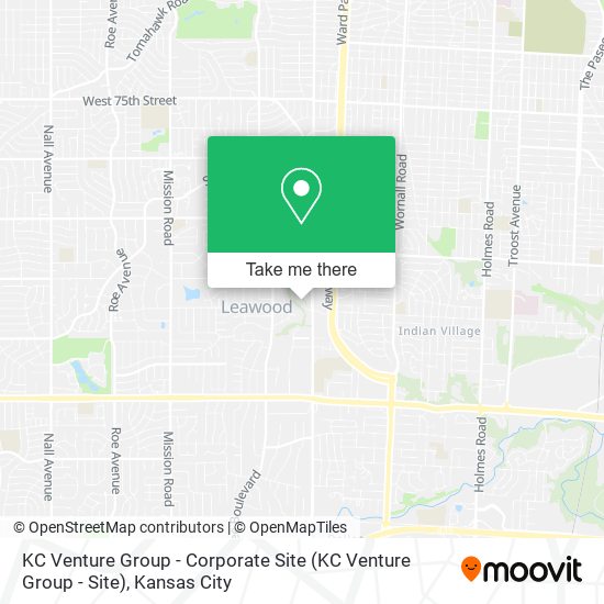 Mapa de KC Venture Group - Corporate Site