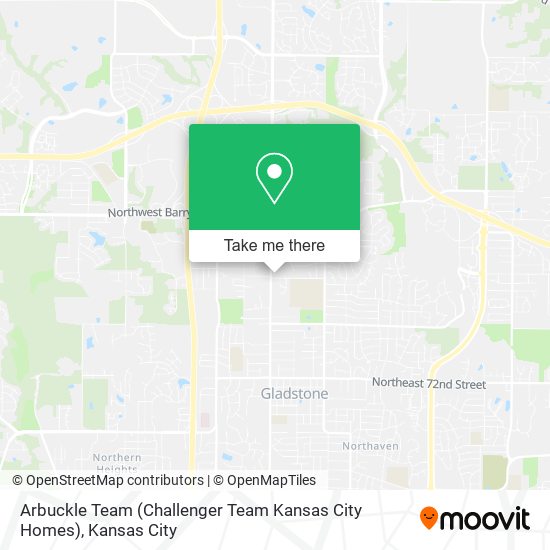 Mapa de Arbuckle Team (Challenger Team Kansas City Homes)