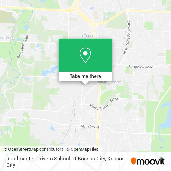 Roadmaster Drivers School of Kansas City map