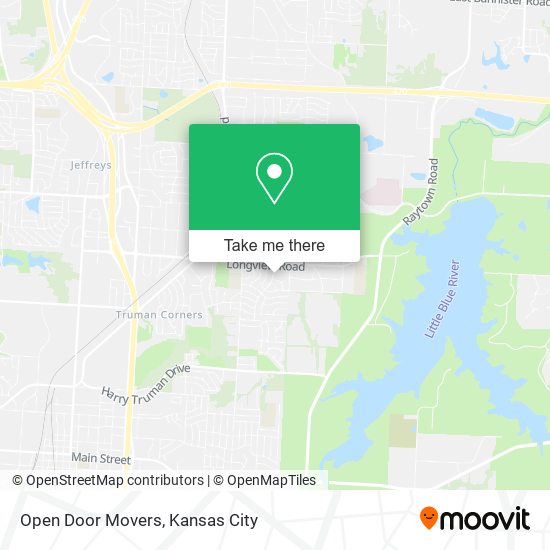 Open Door Movers map