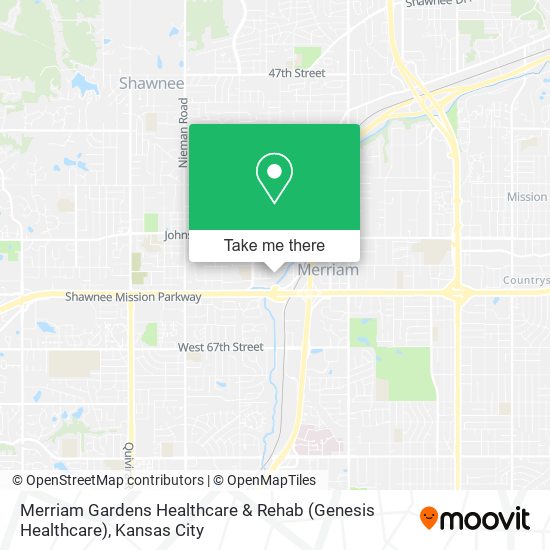 Merriam Gardens Healthcare & Rehab (Genesis Healthcare) map