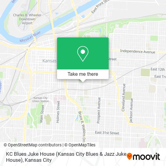 KC Blues Juke House (Kansas City Blues & Jazz Juke House) map