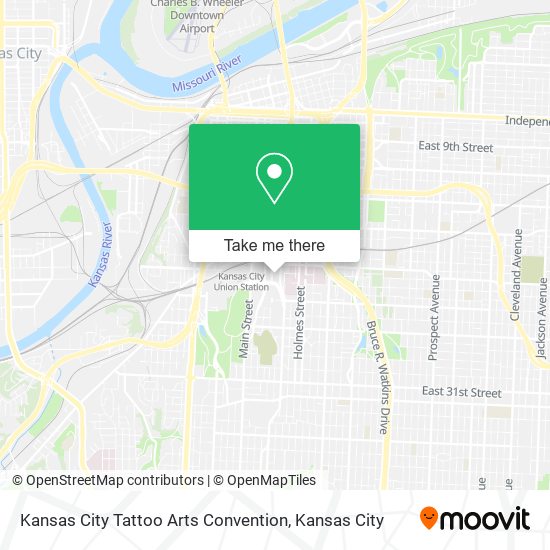 Mapa de Kansas City Tattoo Arts Convention