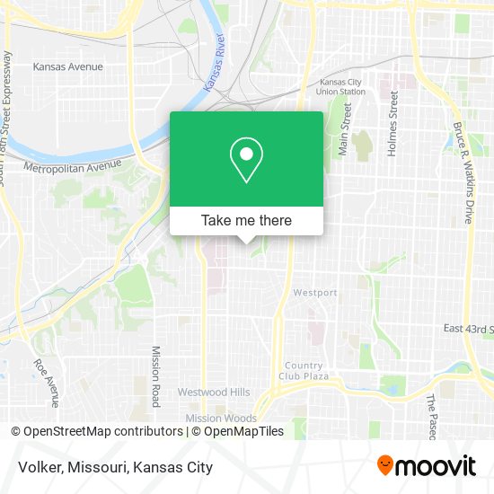 Mapa de Volker, Missouri