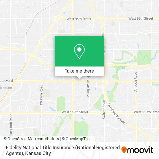 Mapa de Fidelity National Title Insurance (National Registered Agents)