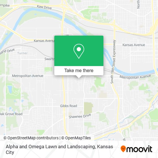 Alpha and Omega Lawn and Landscaping map