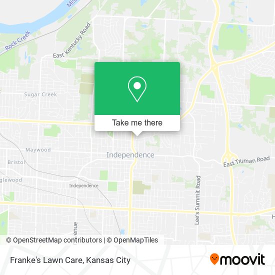 Franke's Lawn Care map