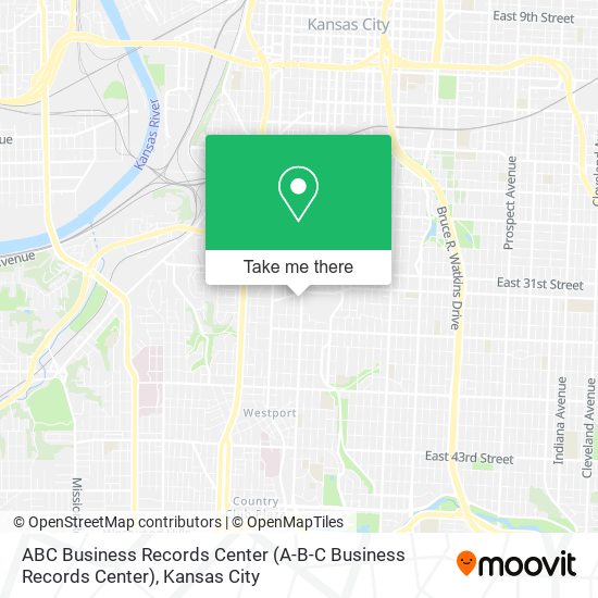 Mapa de ABC Business Records Center (A-B-C Business Records Center)
