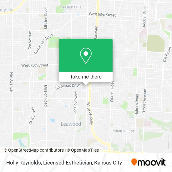 Mapa de Holly Reynolds, Licensed Esthetician