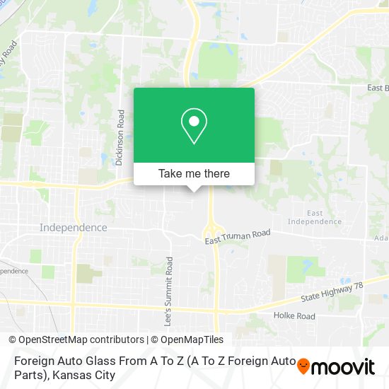 Foreign Auto Glass From A To Z (A To Z Foreign Auto Parts) map