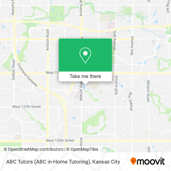 Mapa de ABC Tutors (ABC in-Home Tutoring)