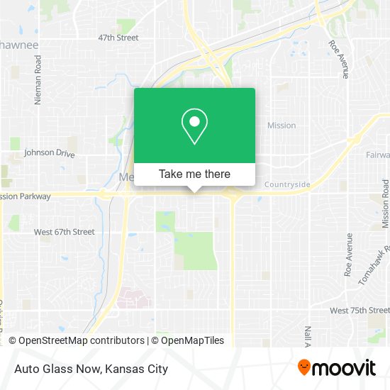 Auto Glass Now map