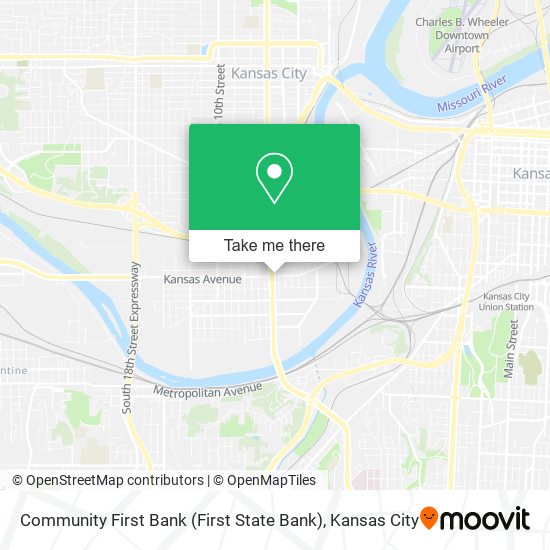 Community First Bank (First State Bank) map