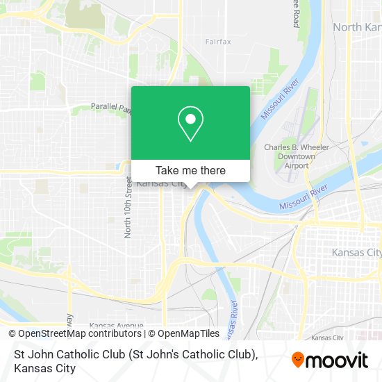 St John Catholic Club map