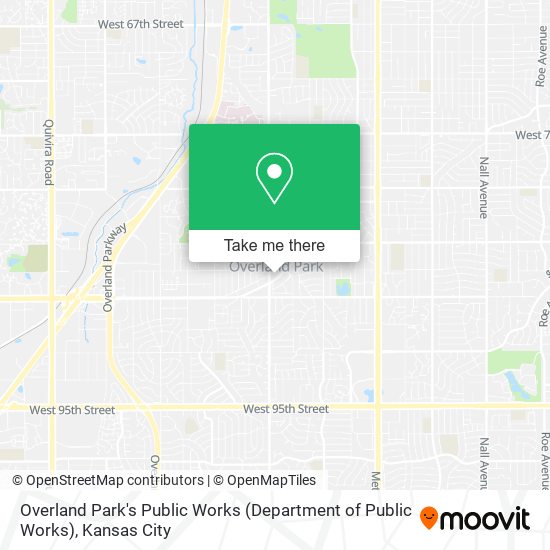 Mapa de Overland Park's Public Works (Department of Public Works)