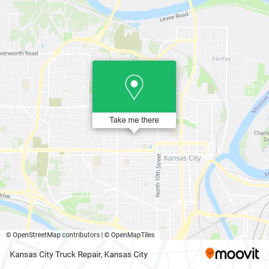 Mapa de Kansas City Truck Repair