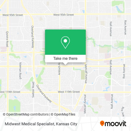 Midwest Medical Specialist map