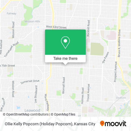 Ollie Kelly Popcorn (Holiday Popcorn) map