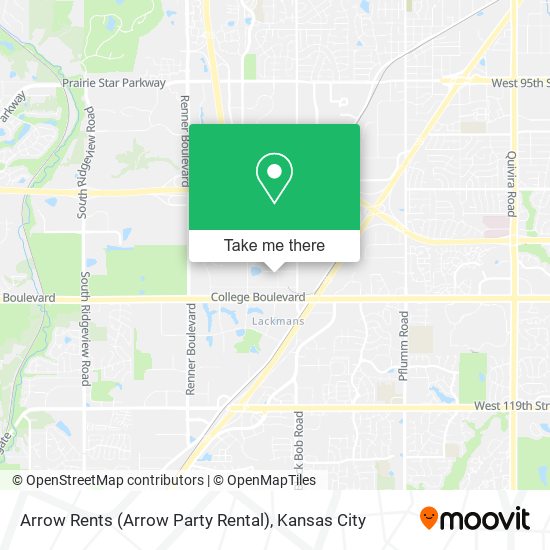 Arrow Rents (Arrow Party Rental) map