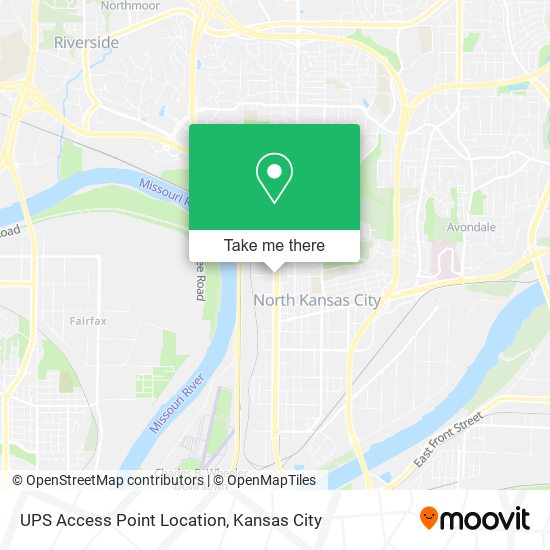 UPS Access Point Location map