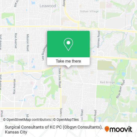 Surgical Consultants of KC PC (Obgyn Consultants) map