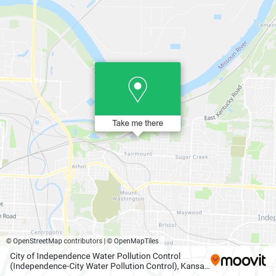 City of Independence Water Pollution Control map