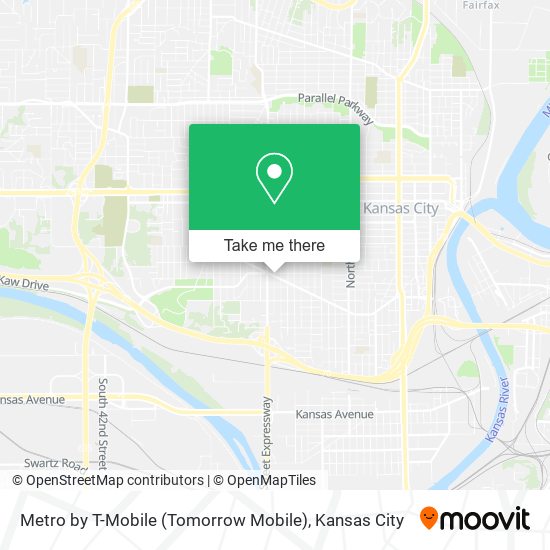 Mapa de Metro by T-Mobile (Tomorrow Mobile)
