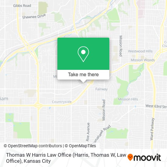 Mapa de Thomas W Harris Law Office (Harris, Thomas W, Law Office)
