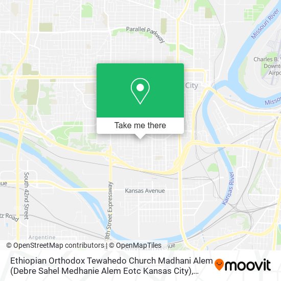 Mapa de Ethiopian Orthodox Tewahedo Church Madhani Alem (Debre Sahel Medhanie Alem Eotc Kansas City)