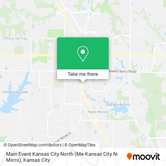 Mapa de Main Event Kansas City North (Me-Kansas City N-Micro)